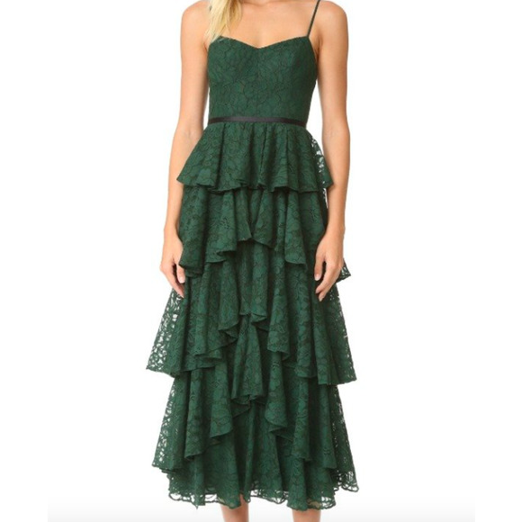 Cynthia Rowley Tiered Lace Lucy Midi Dress - Picture 2 of 7